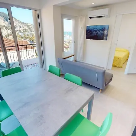 Apartmán 98gb - 2p With Terrace And Side Sea View Menton