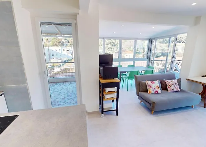 98gb - 2p With Terrace And Side Sea View דירה *